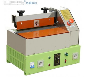 珠海建材熱熔膠滾輪過膠機,泉州運動器材UES熱熔膠機