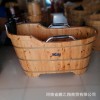 西寧泡澡木桶廠家 鋼扶手香柏木泡澡桶 泡澡木盆大木桶批發(fā)